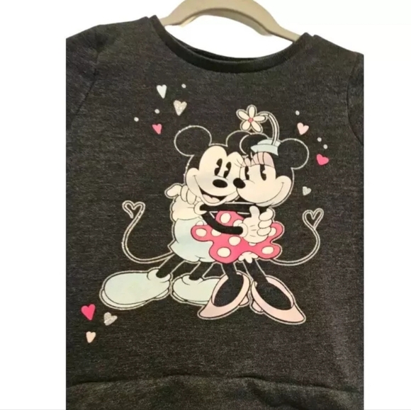 Disney Jumping Beans Fleece Minnie And Mickey Sweater Top Girls Size 6x - Picture 2 of 4